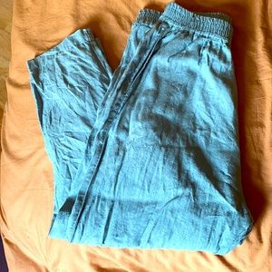 Linenfox Mara pant in sky blue